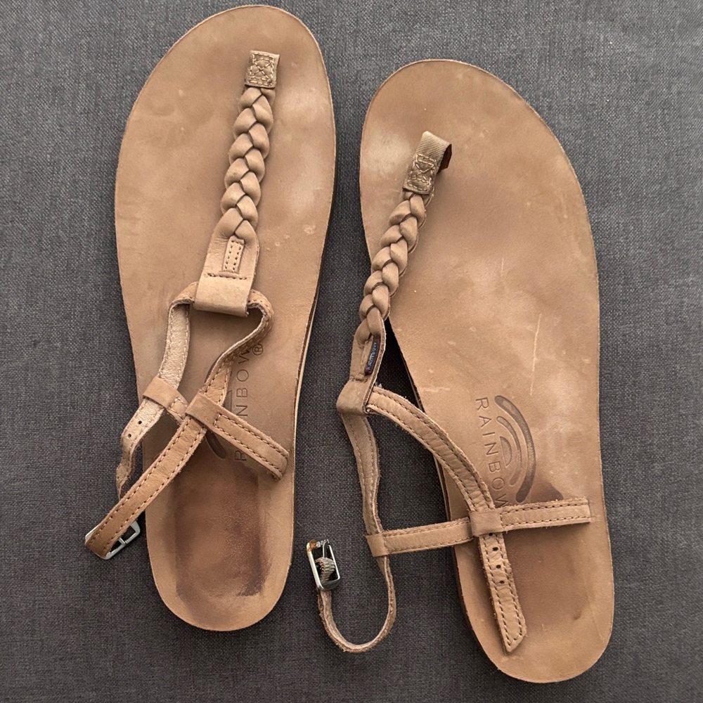 Rainbow Women's Braided Tan Sandals